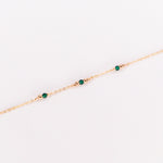 Aube - Bracelet femme personnalisable pierres precieuses de naissance or ou argent 