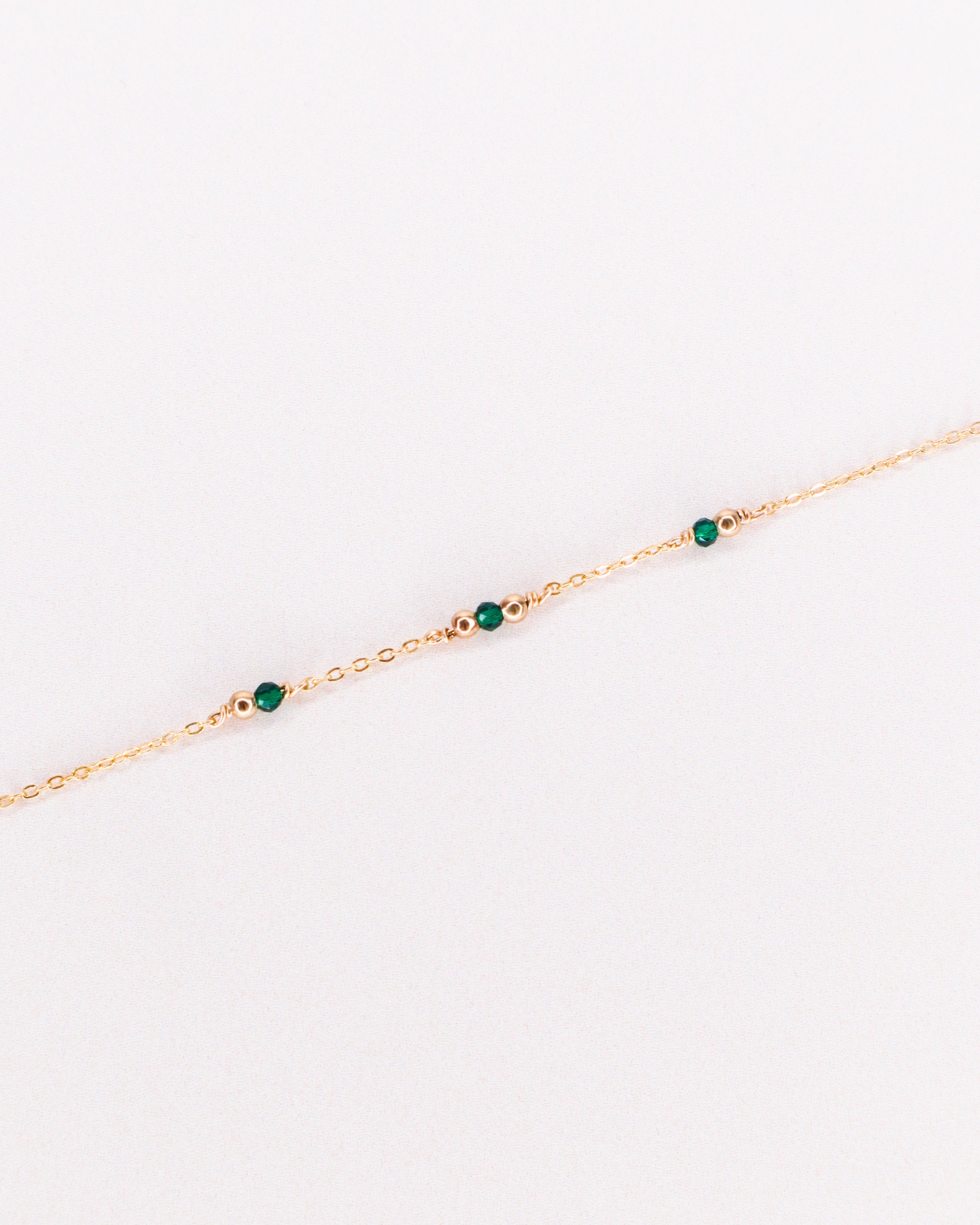 Aube - Bracelet femme personnalisable pierres precieuses de naissance or ou argent 