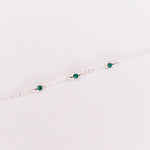 Aube - Bracelet femme personnalisable pierres precieuses de naissance or ou argent 