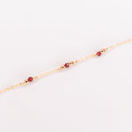 Aube - Bracelet femme personnalisable pierres precieuses de naissance or ou argent 