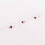 Aube - Bracelet femme personnalisable pierres precieuses de naissance or ou argent 
