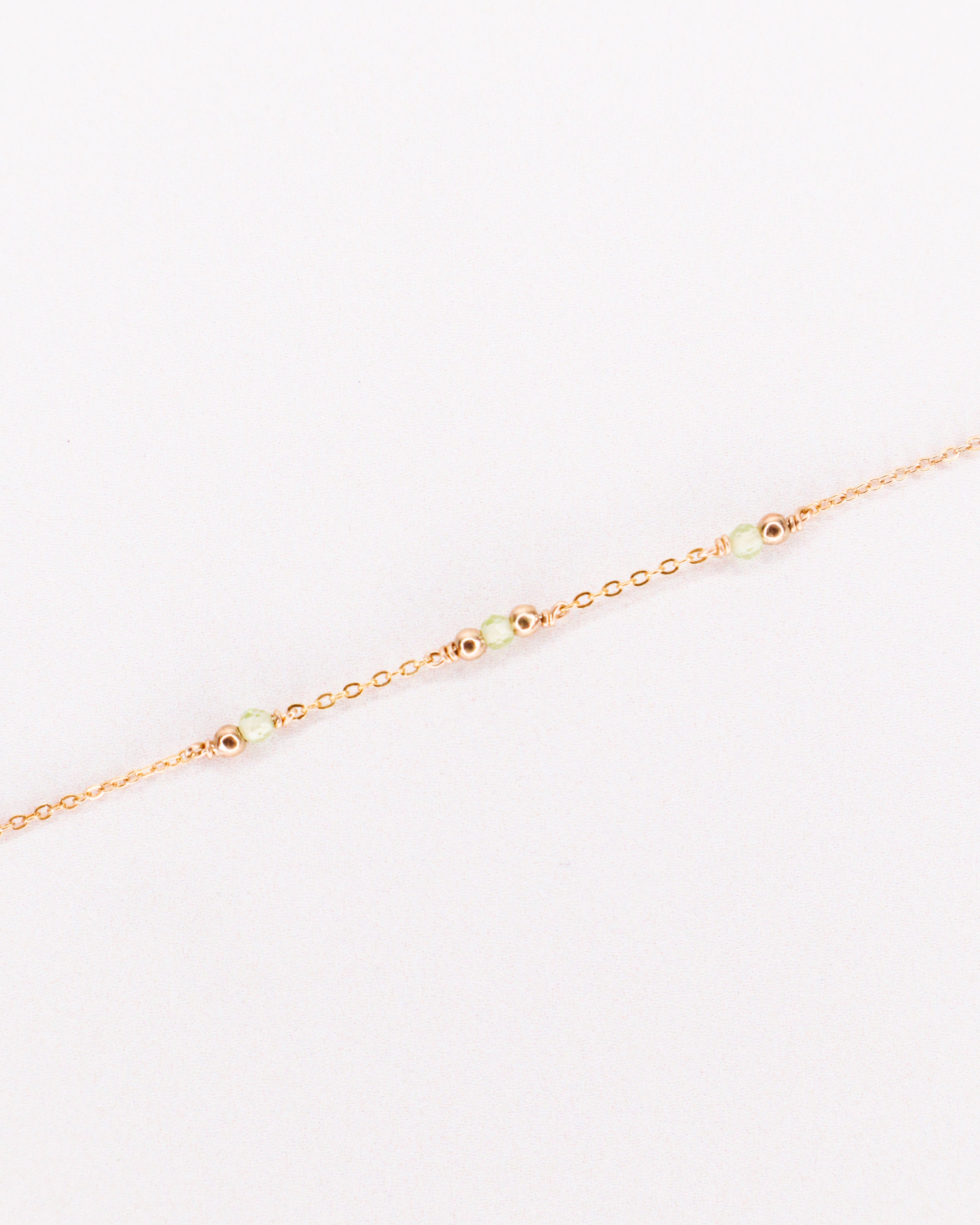 Aube - Bracelet femme personnalisable pierres precieuses de naissance or ou argent 