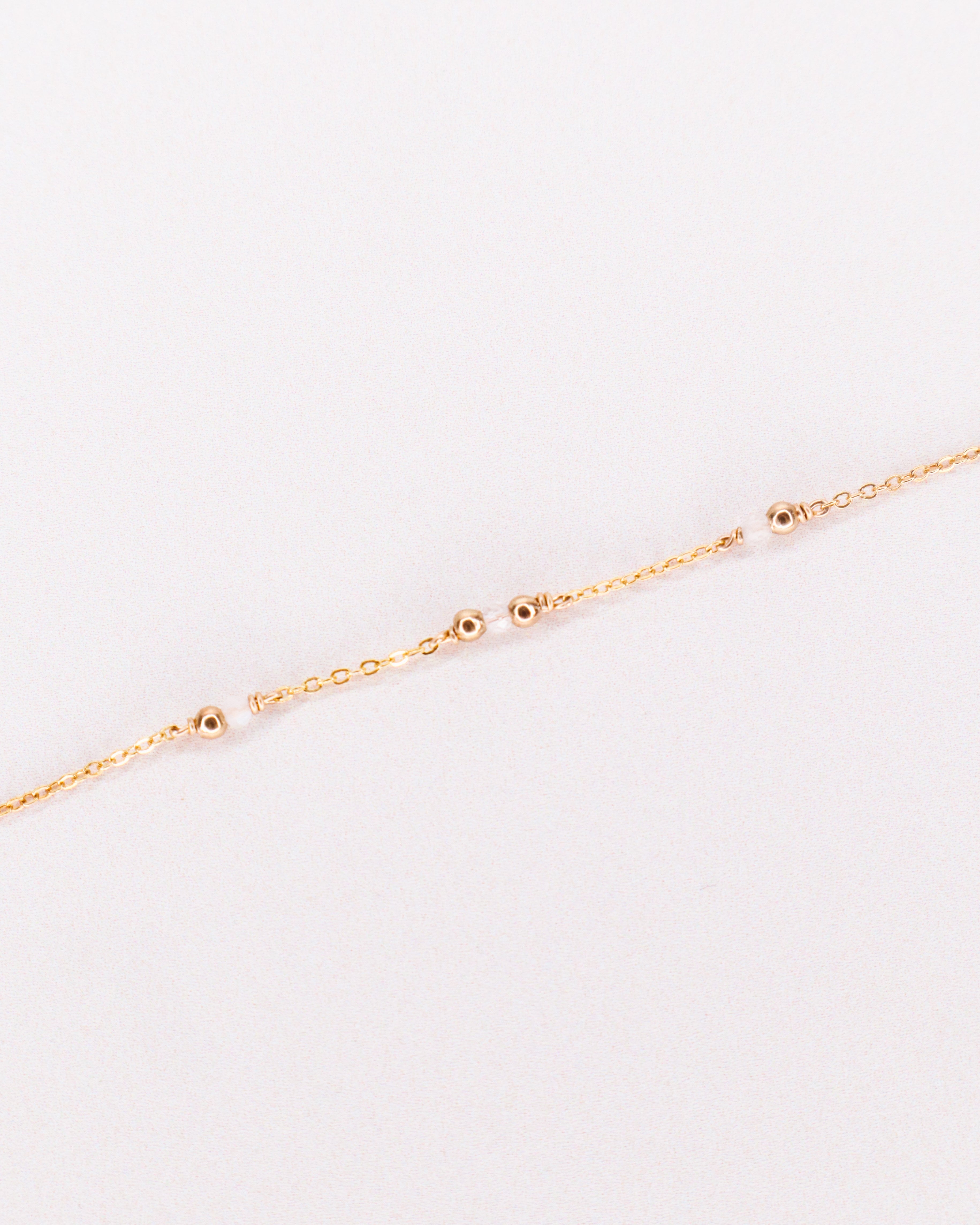 Aube - Bracelet femme personnalisable pierres precieuses de naissance or ou argent 