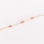 Aube - Bracelet femme personnalisable pierres precieuses de naissance or ou argent 