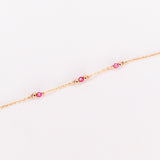 Aube - Bracelet femme personnalisable pierres precieuses de naissance or ou argent 