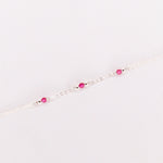 Aube - Bracelet femme personnalisable pierres precieuses de naissance or ou argent 