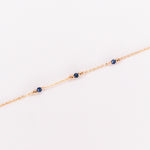 Aube - Bracelet femme personnalisable pierres precieuses de naissance or ou argent 
