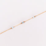Aube - Bracelet femme personnalisable pierres precieuses de naissance or ou argent 