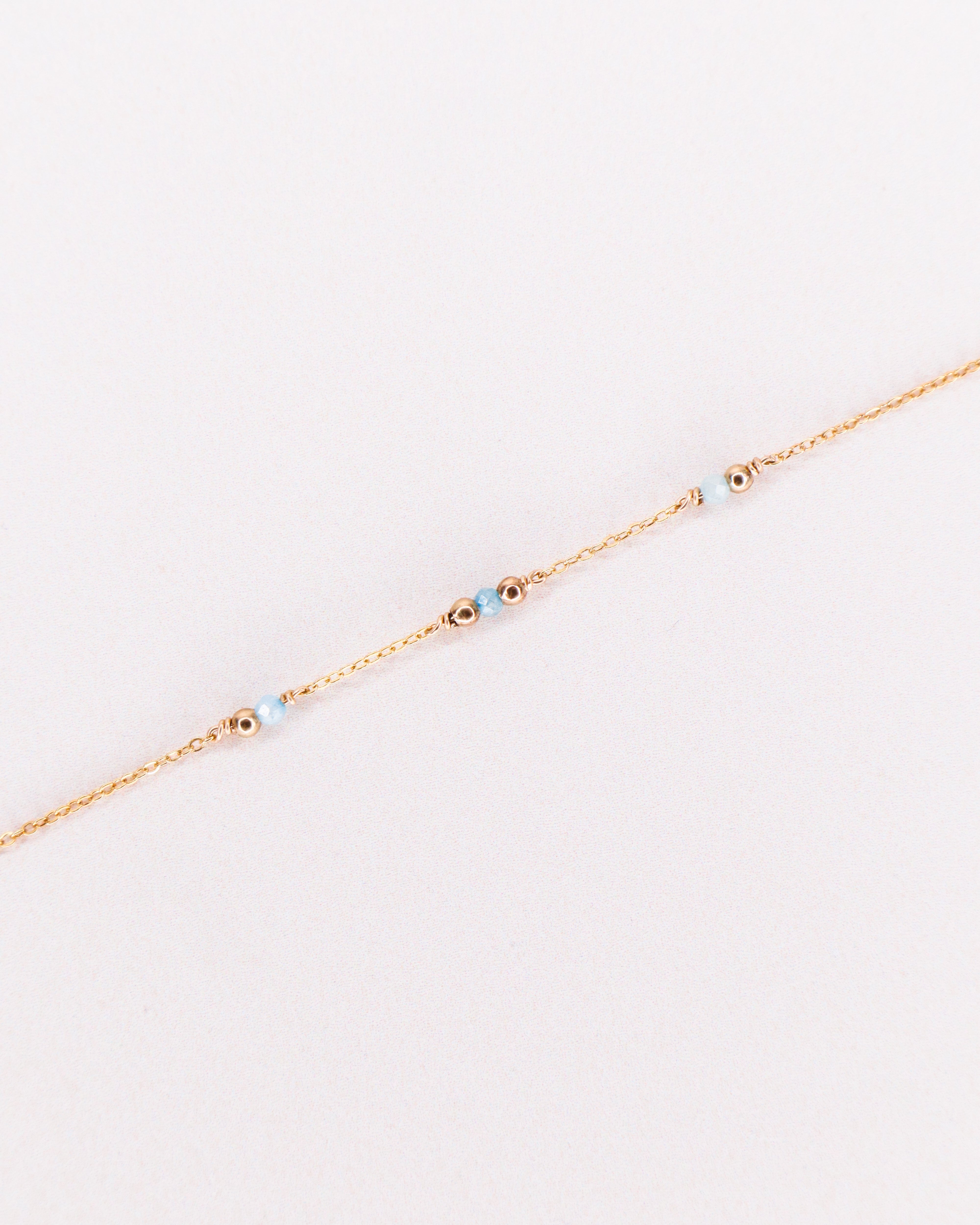 Aube - Bracelet femme personnalisable pierres precieuses de naissance or ou argent 
