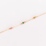 Aube - Bracelet femme personnalisable pierres precieuses de naissance or ou argent 