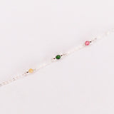 Aube - Bracelet femme personnalisable pierres precieuses de naissance or ou argent 