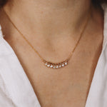 Aulne blanc - Collier femme tissage perles de culture or ou argent 