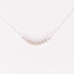 Aulne blanc - Collier femme tissage perles de culture or ou argent 