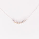 Aulne blanc - Collier femme tissage perles de culture or ou argent 