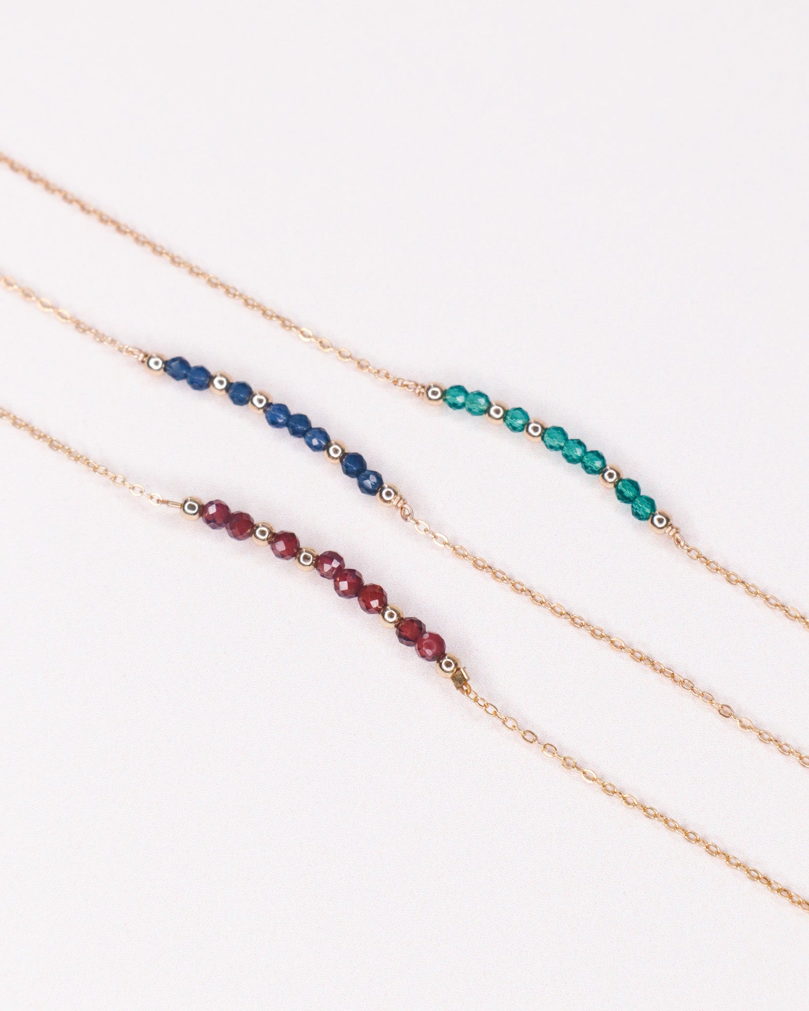 Awo - Bracelet femme personnalisable pierres precieuses de naissance or ou argent 