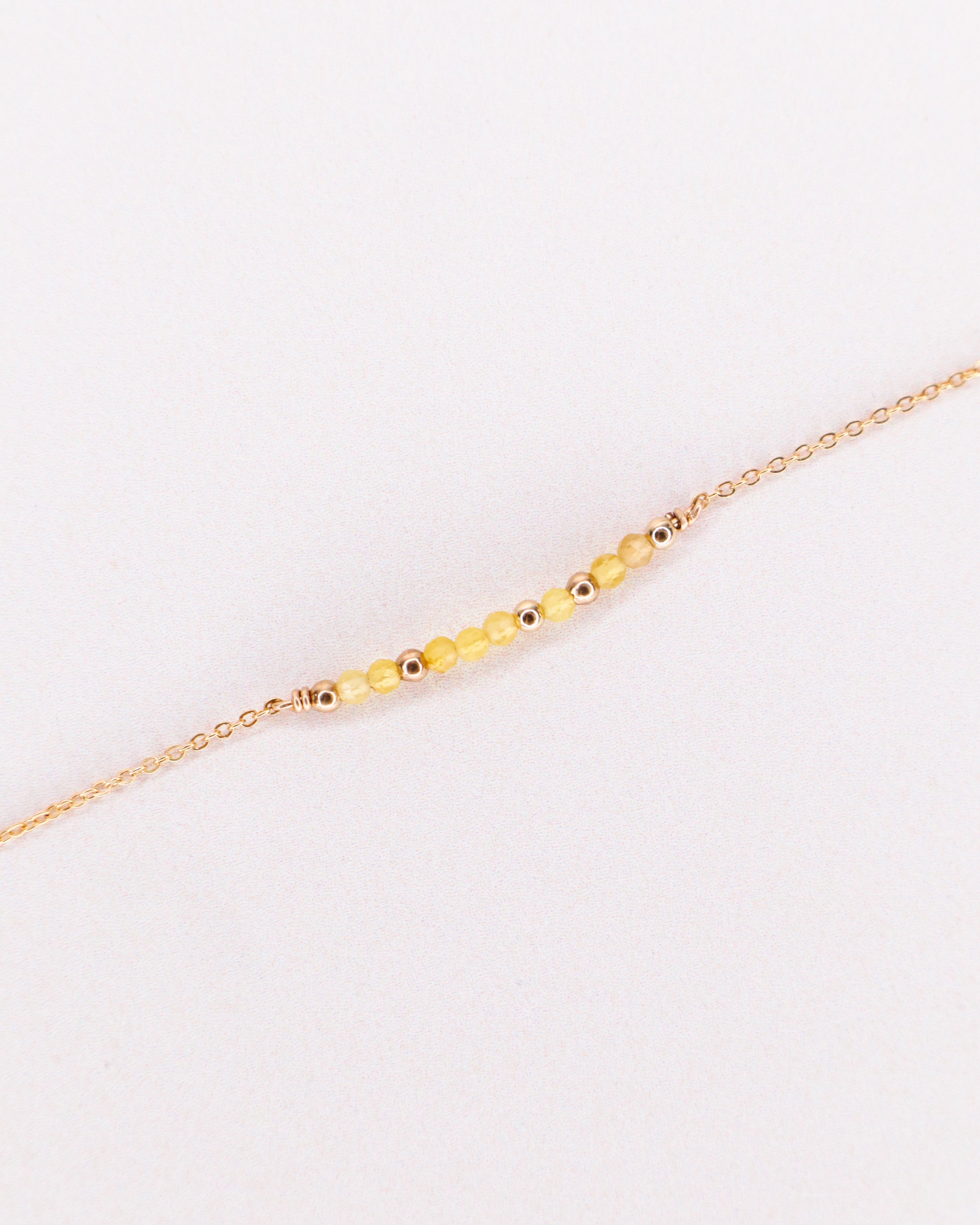 Awo - Bracelet femme personnalisable pierres precieuses de naissance or ou argent 
