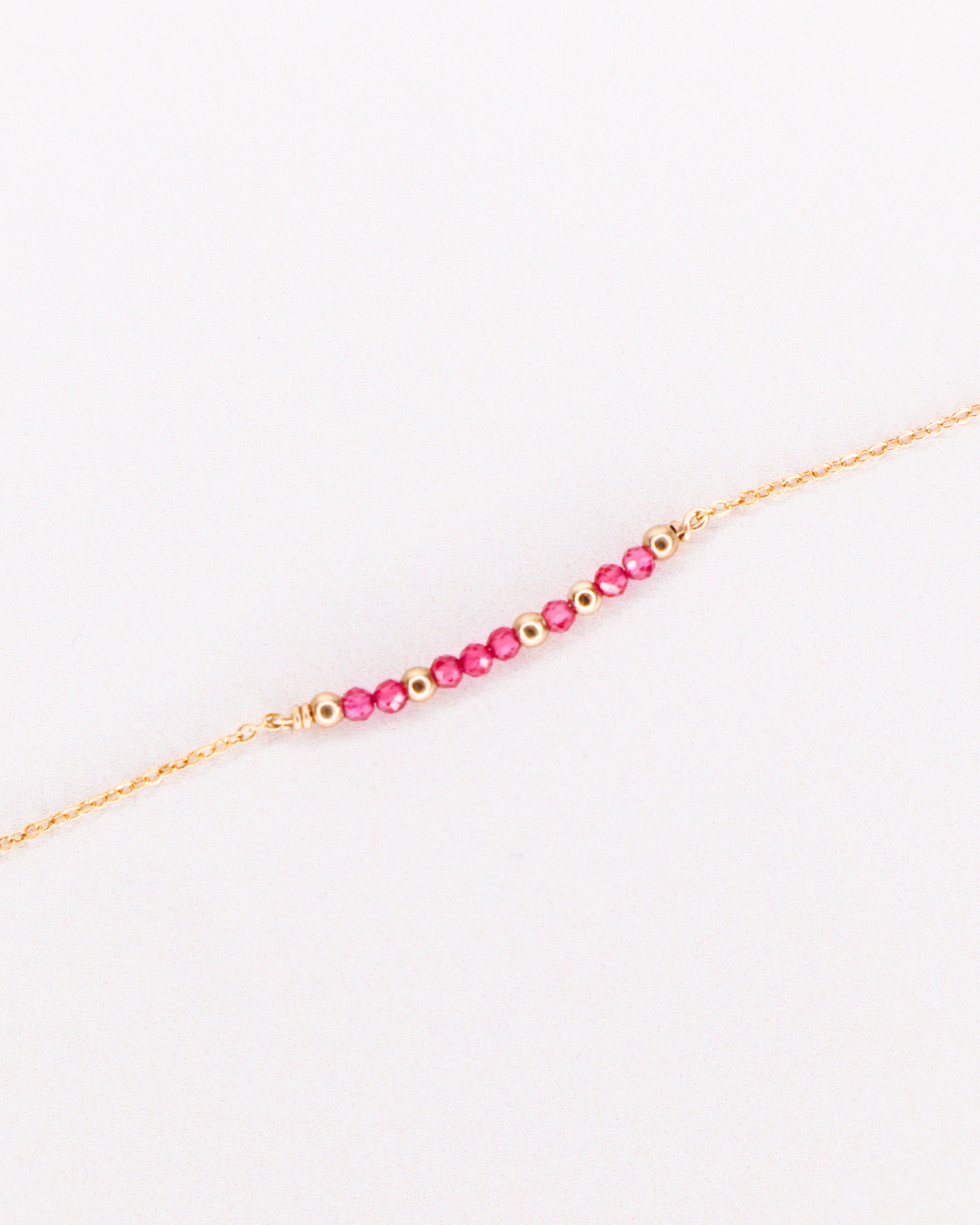 Awo - Bracelet femme personnalisable pierres precieuses de naissance or ou argent 