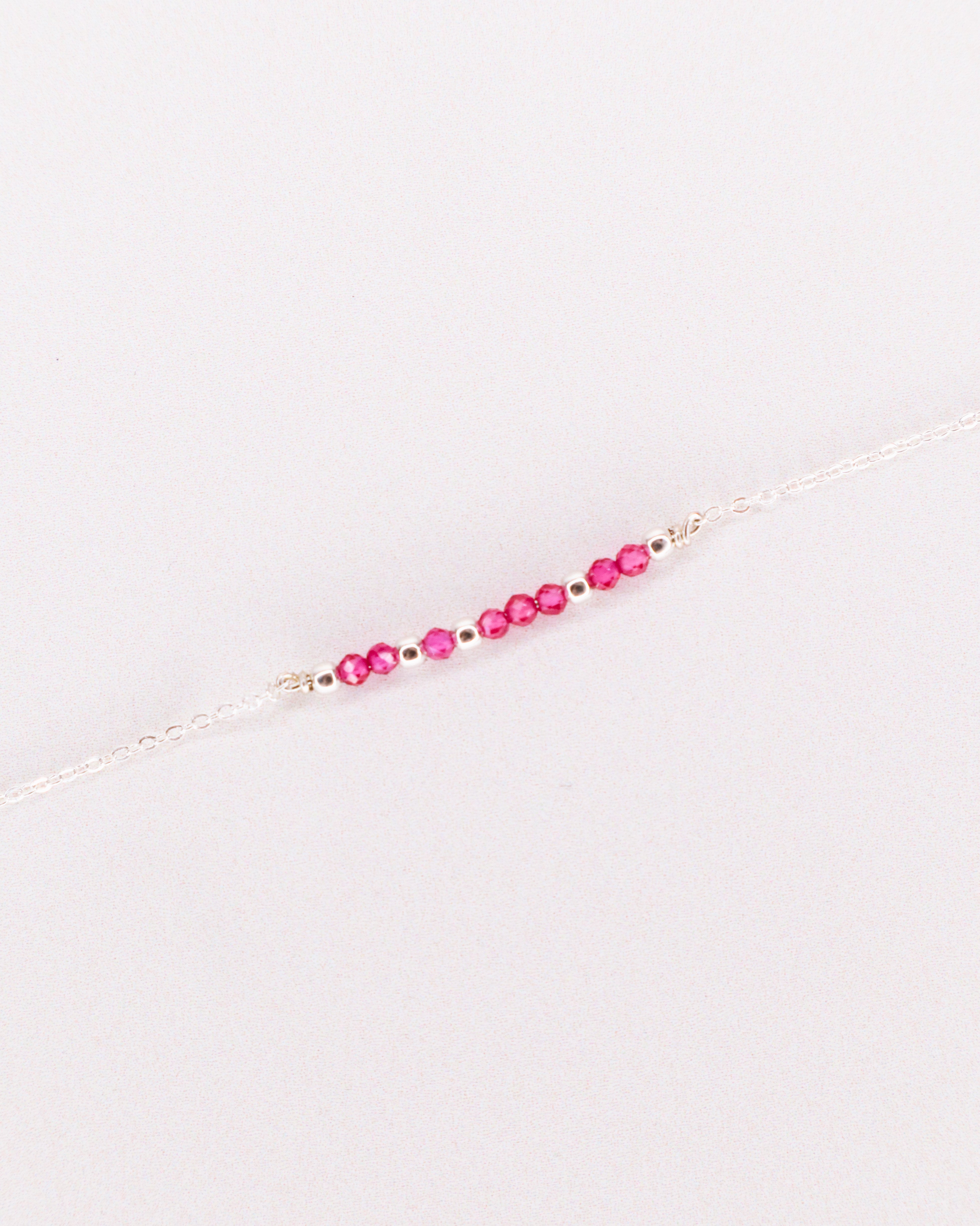 Awo - Bracelet femme personnalisable pierres precieuses de naissance or ou argent 
