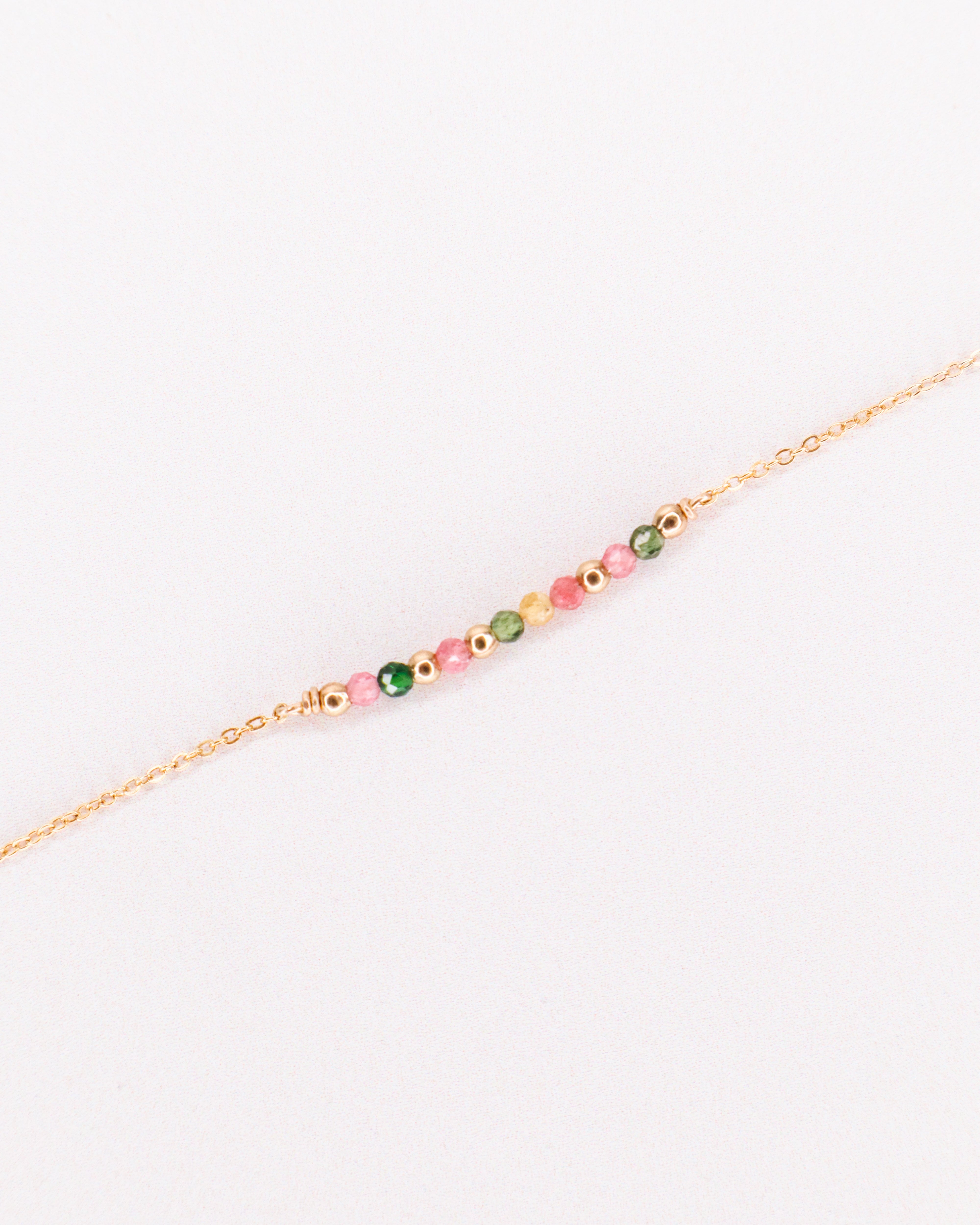 Awo - Bracelet femme personnalisable pierres precieuses de naissance or ou argent 