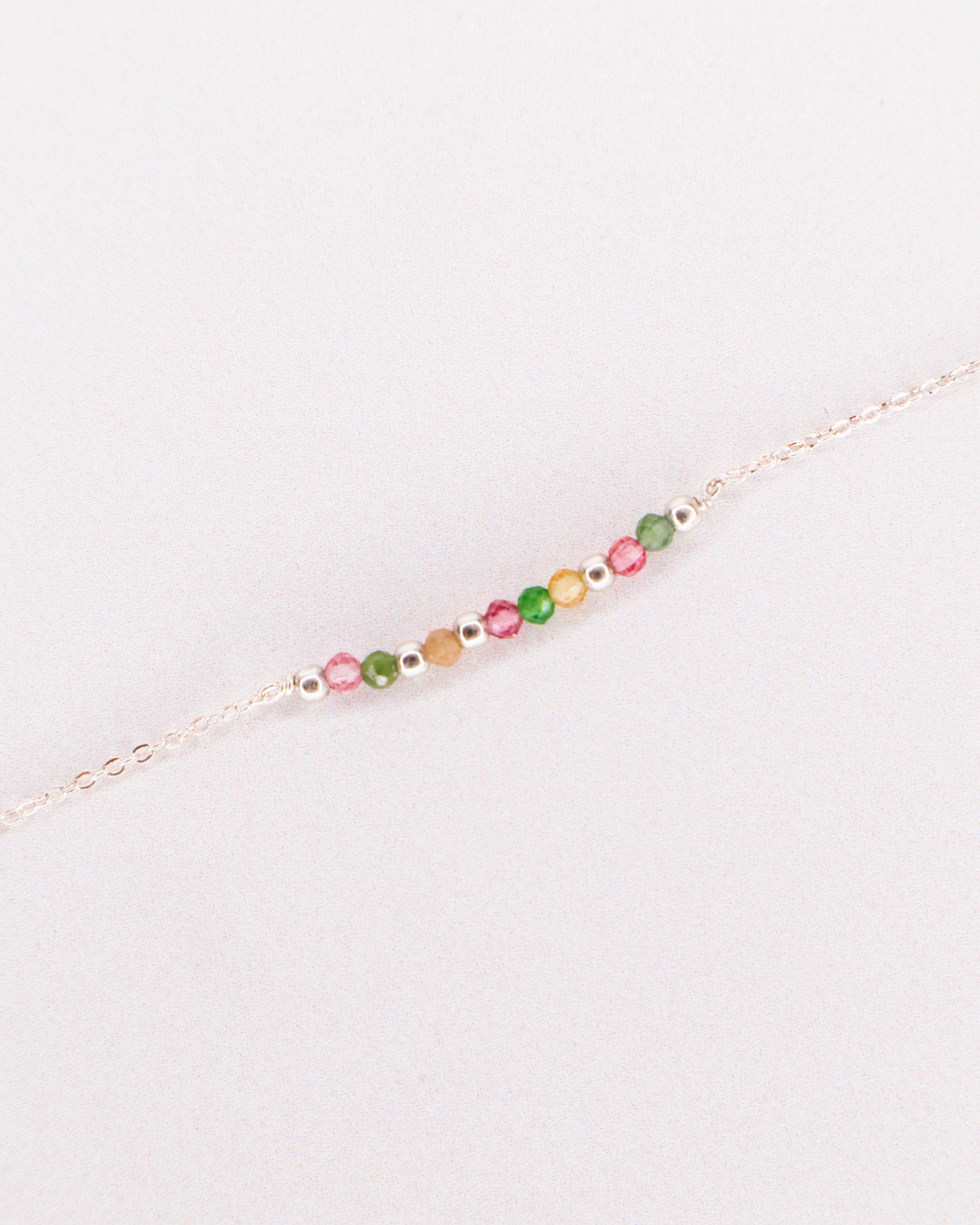 Awo - Bracelet femme personnalisable pierres precieuses de naissance or ou argent 