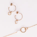 Bracelet et créoles - Parure femme bijoux precieux perle de culture or argent 