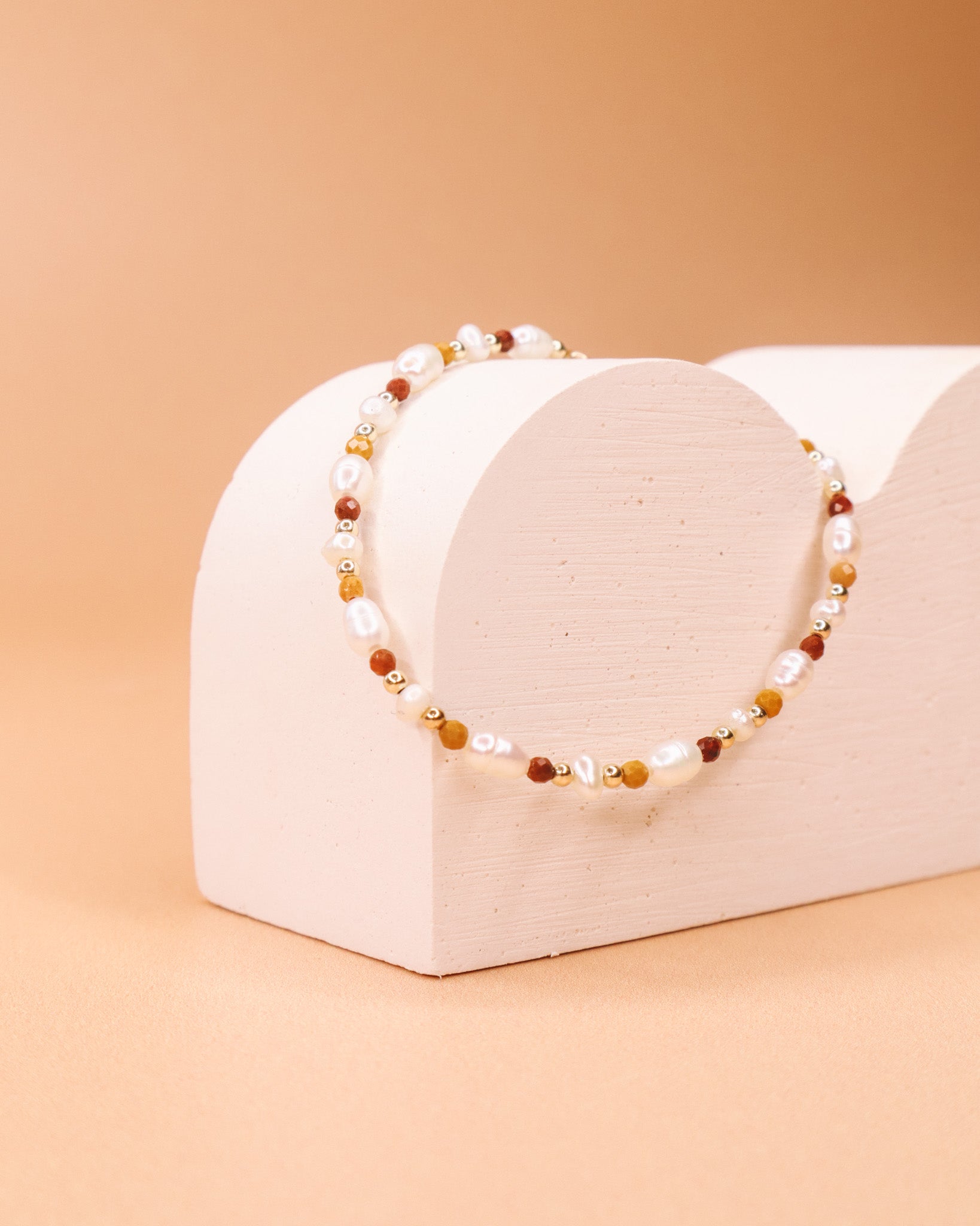 Castello - bracelet perles de culture femme or argent jaspe 