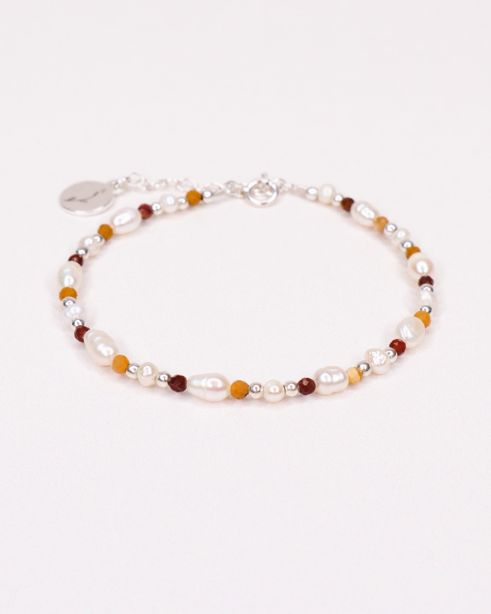 Castello - bracelet perles de culture femme or argent jaspe 