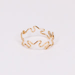 Gaia - Bague organique serpent or ou argent 