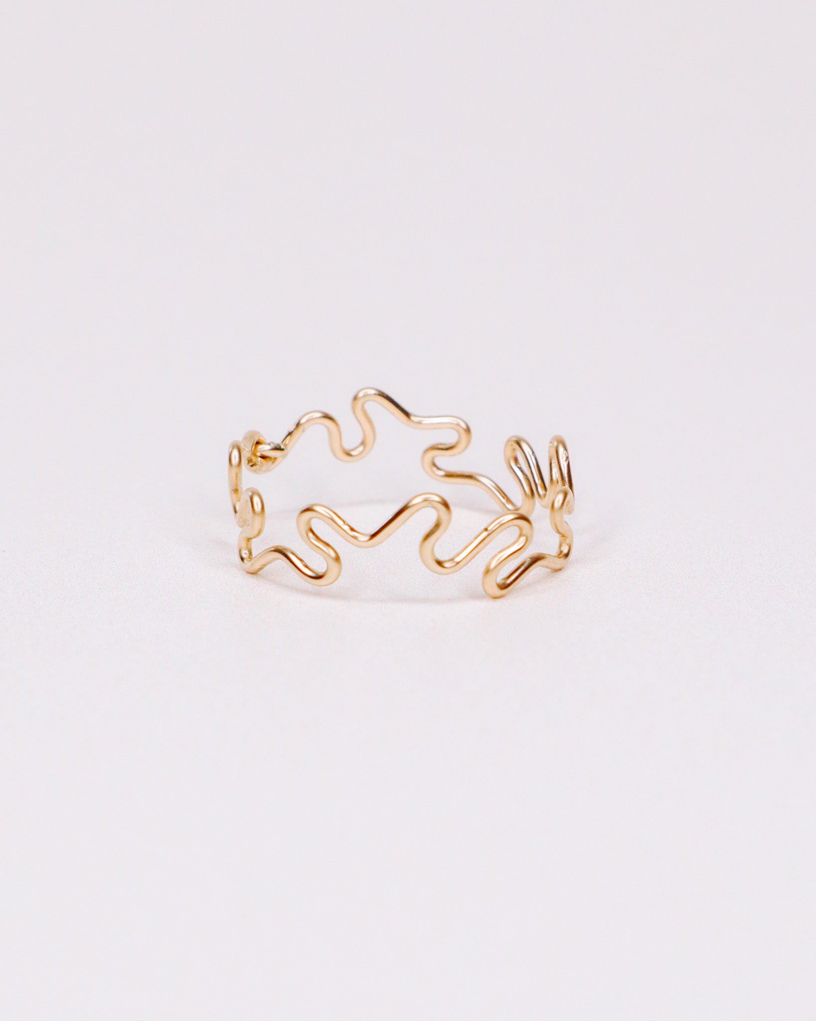 Gaia - Bague organique serpent or ou argent 