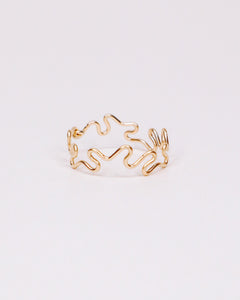 Gaia - Bague organique serpent or ou argent 