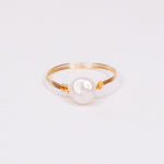 Gaiola - Bague multirangs perle de culture centrale or ou argent 