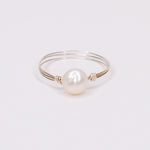 Gaiola - Bague multirangs perle de culture centrale or ou argent 