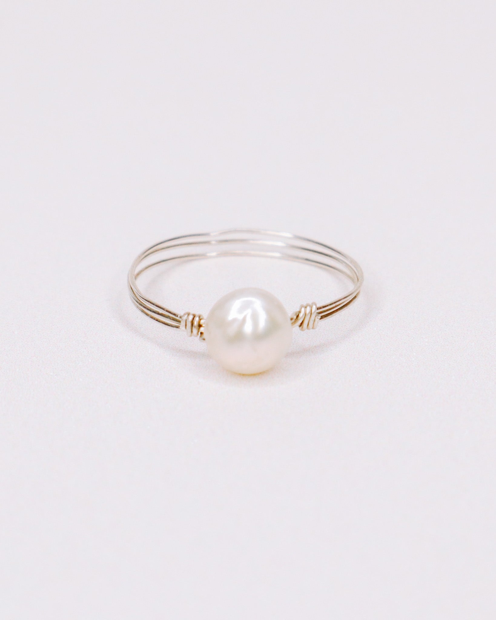 Gaiola - Bague multirangs perle de culture centrale or ou argent 
