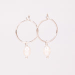 Gallinava - Boucles d'oreilles creoles pampilles perles de culture or ou argent 