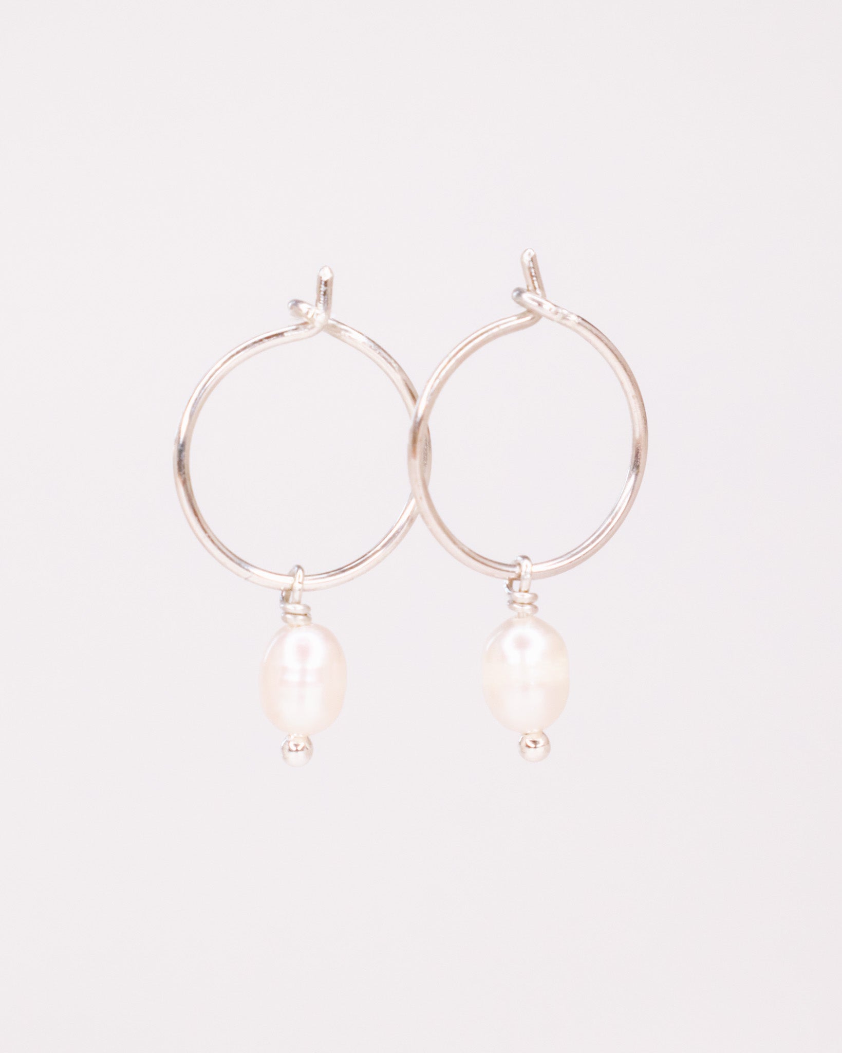 Gallinava - Boucles d'oreilles creoles pampilles perles de culture or ou argent 