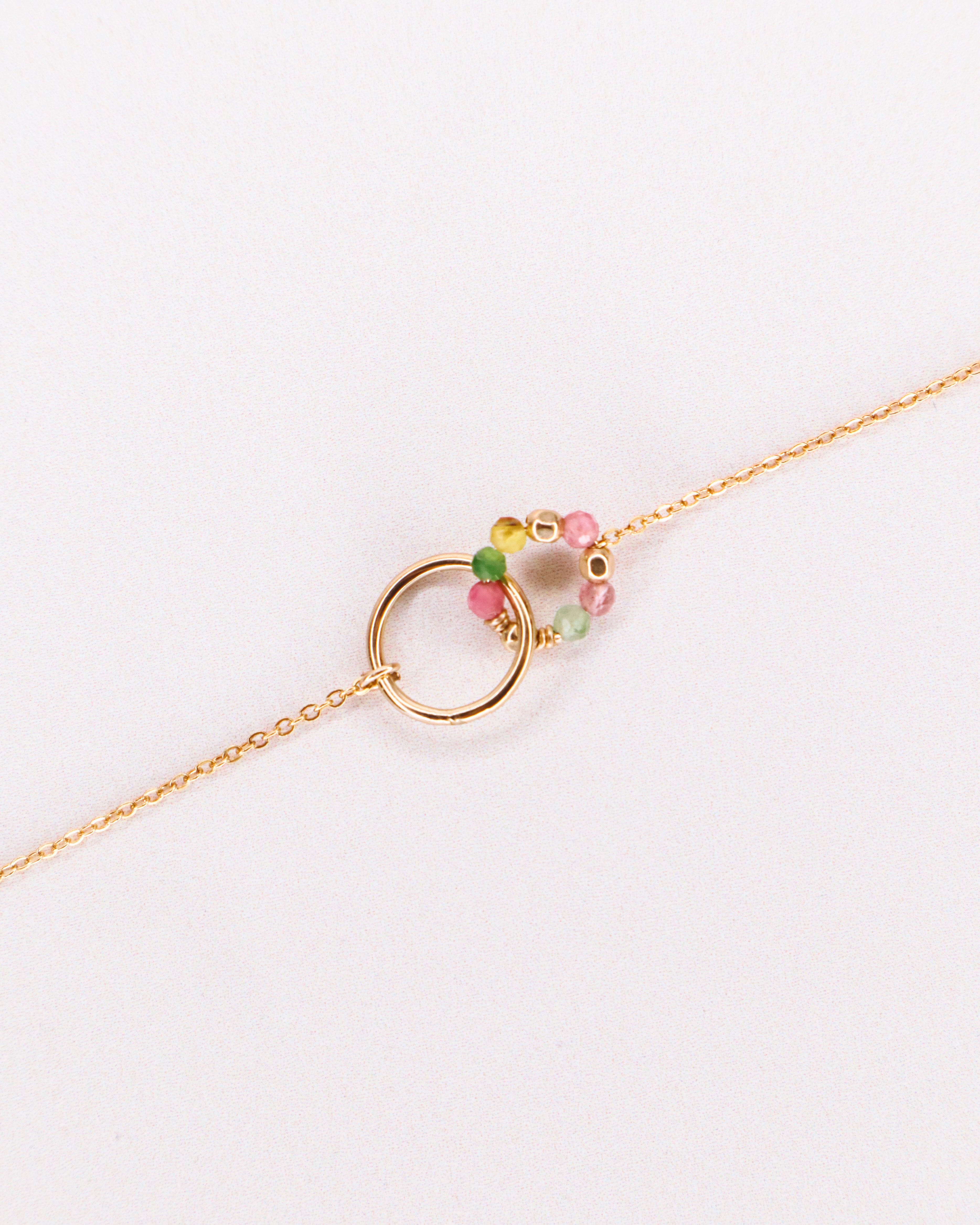 Karoo - Bracelet femme personnalisable pierres precieuses de naissance or ou argent 