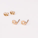Olive - Boucles d'oreilles puces or ou argent 