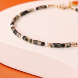 Oudis vert - bracelet pierres homme agate mousse vert or argent 