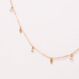 Salicina - Collier court pampilles femme perle de culture or argent 