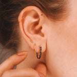 Sinh - Boucles d'oreilles puces personnalisables pierres précieuses de naissance or ou argent 