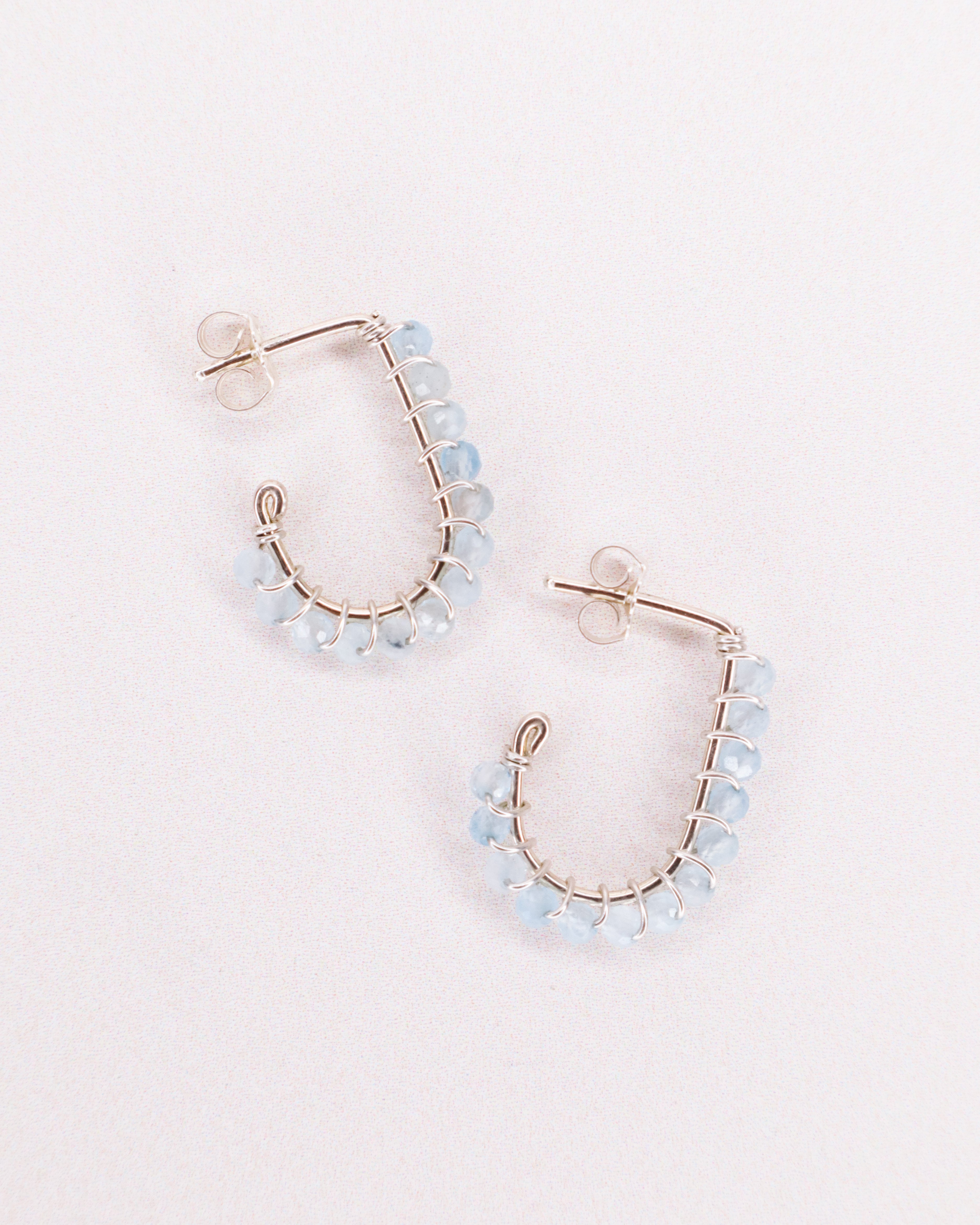 Sinh - Boucles d'oreilles puces personnalisables pierres précieuses de naissance or ou argent 