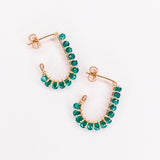 Sinh - Boucles d'oreilles puces personnalisables pierres précieuses de naissance or ou argent 