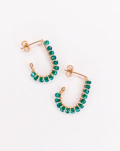 Sinh - Boucles d'oreilles puces personnalisables pierres précieuses de naissance or ou argent 