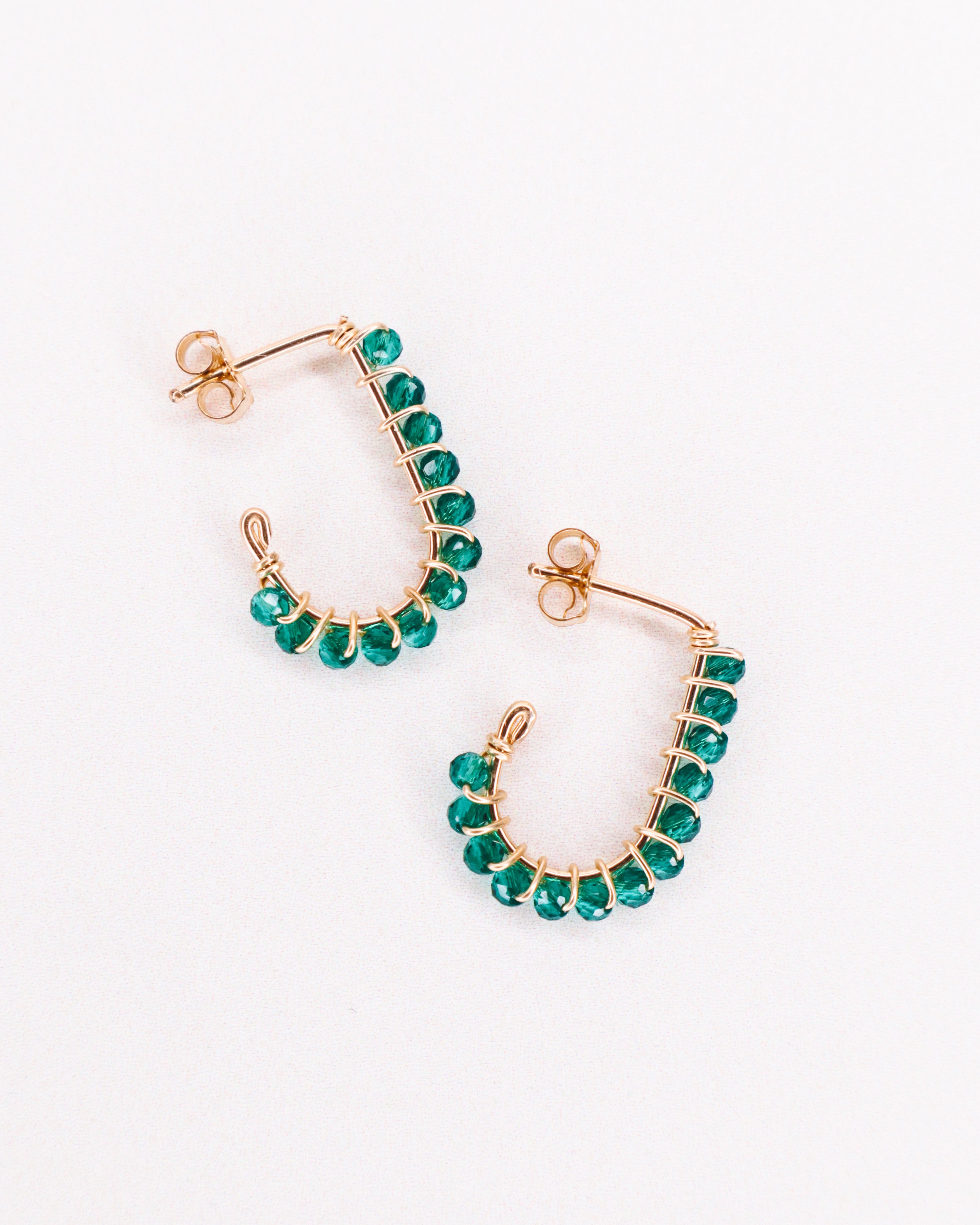 Sinh - Boucles d'oreilles puces personnalisables pierres précieuses de naissance or ou argent 