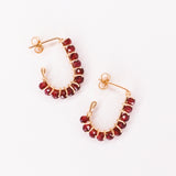 Sinh - Boucles d'oreilles puces personnalisables pierres précieuses de naissance or ou argent 