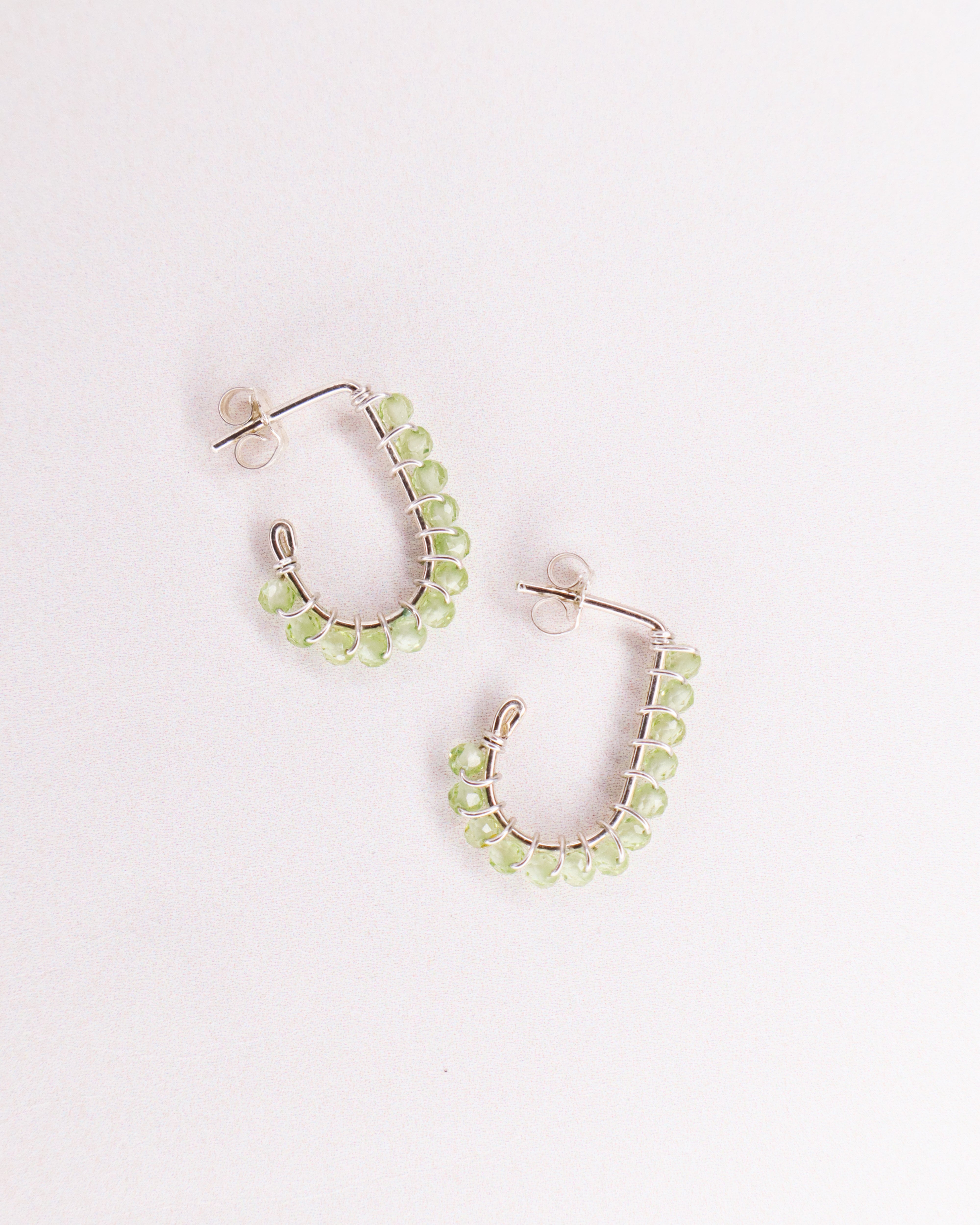Sinh - Boucles d'oreilles puces personnalisables pierres précieuses de naissance or ou argent 