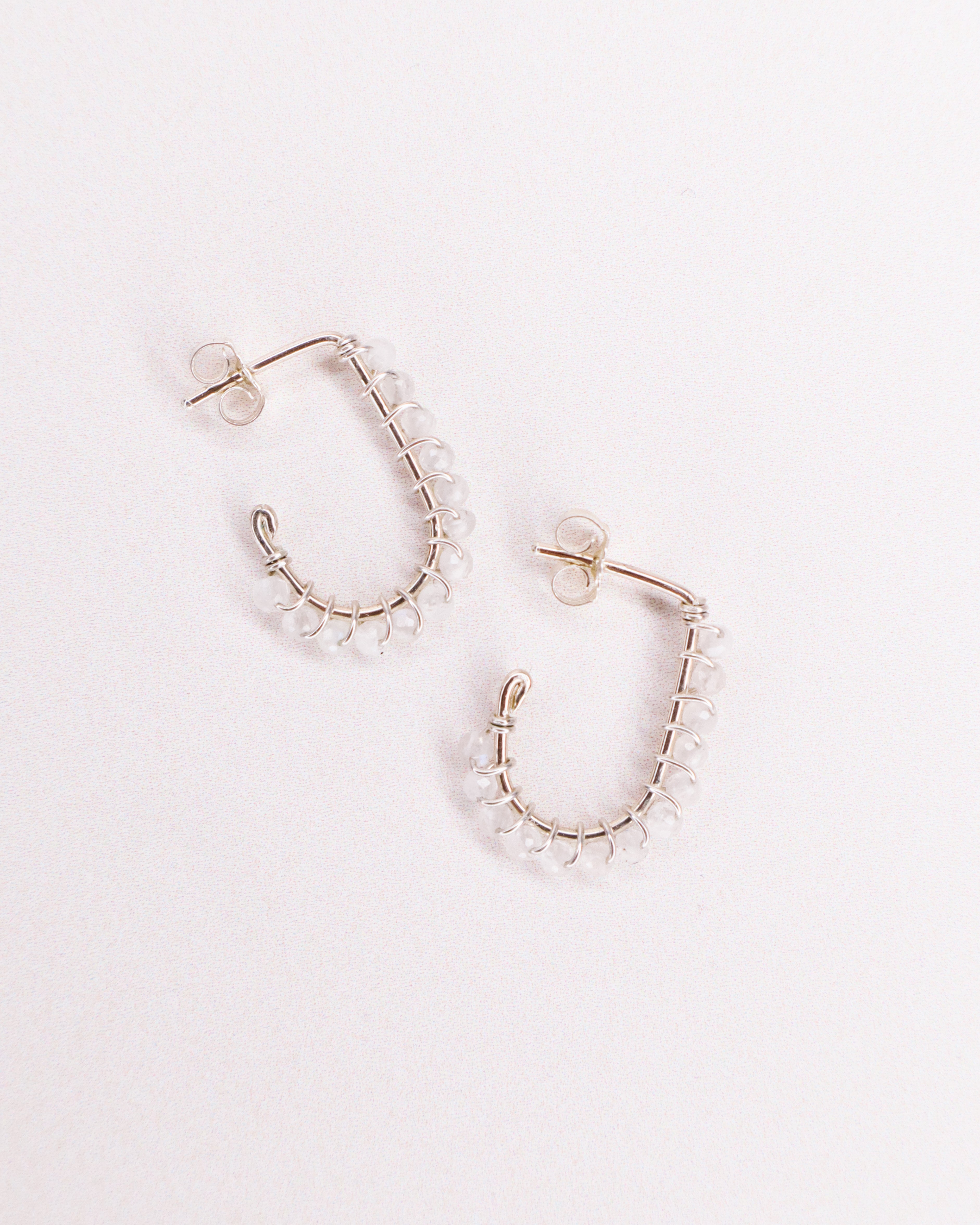 Sinh - Boucles d'oreilles puces personnalisables pierres précieuses de naissance or ou argent 