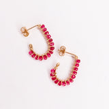 Sinh - Boucles d'oreilles puces personnalisables pierres précieuses de naissance or ou argent 