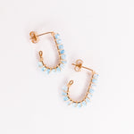 Sinh - Boucles d'oreilles puces personnalisables pierres précieuses de naissance or ou argent 