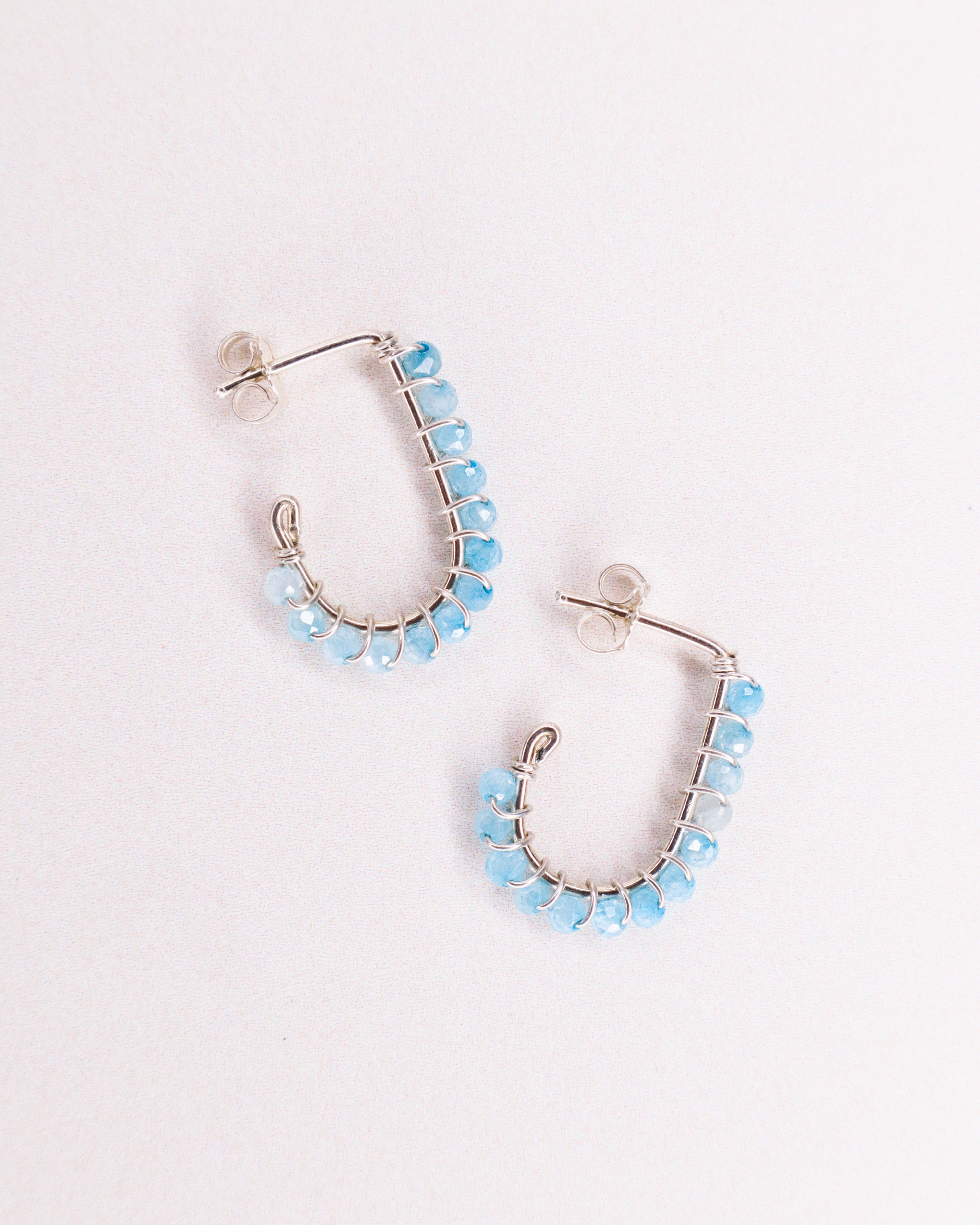 Sinh - Boucles d'oreilles puces personnalisables pierres précieuses de naissance or ou argent 